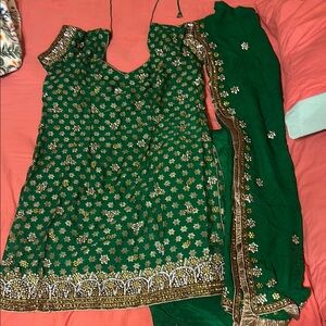 Gorgeous 3 piece punjabi suit custom made in India